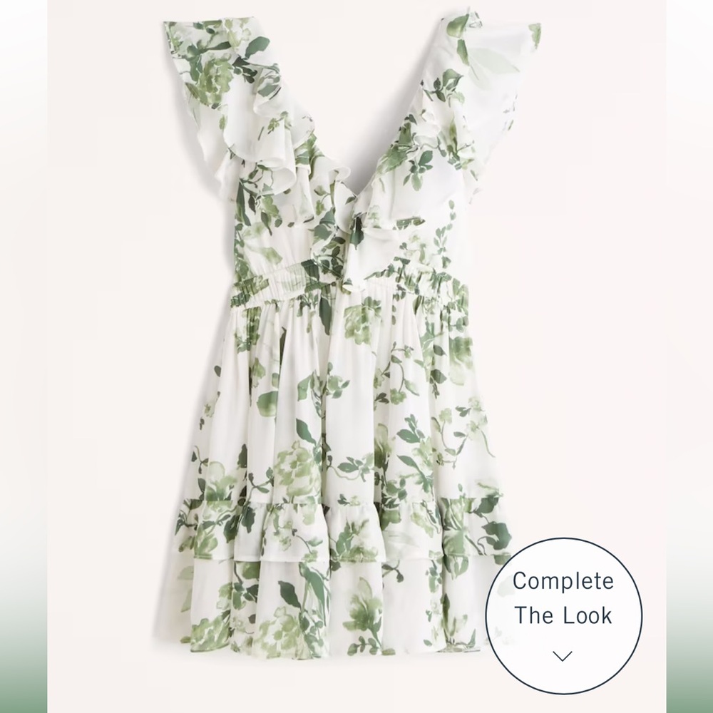 Abercrombie Ruffle Flutter Sleeve Mini Dress